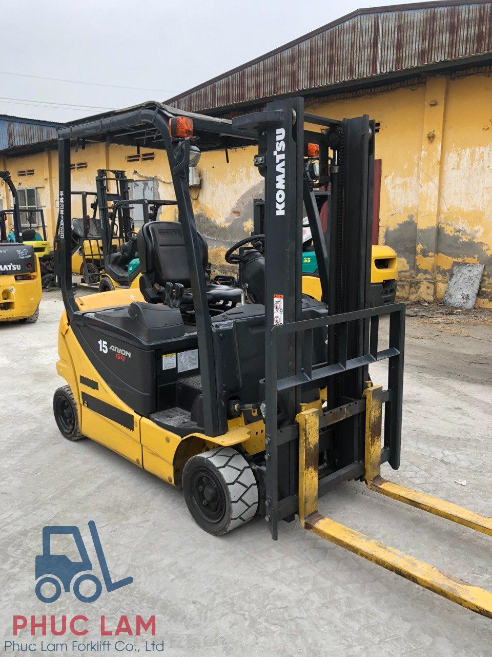 Xe nâng điện Komatsu 1.5 tấn FB15G-12 sx 2016