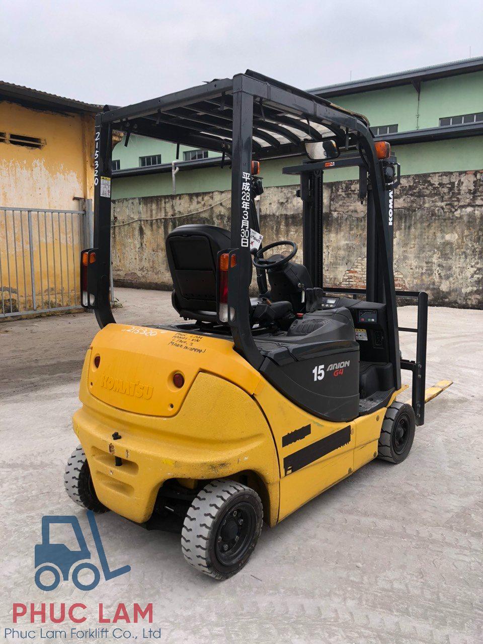 Xe nâng điện Komatsu 1.5 tấn FB15G-12 sx 2016
