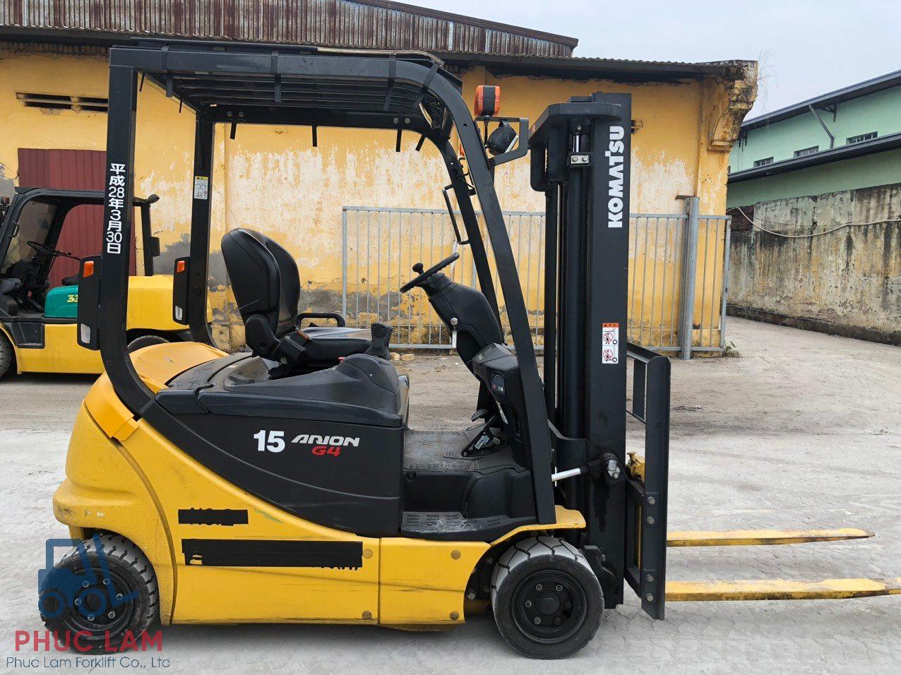 Xe nâng điện Komatsu 1.5 tấn FB15G-12 sx 2016