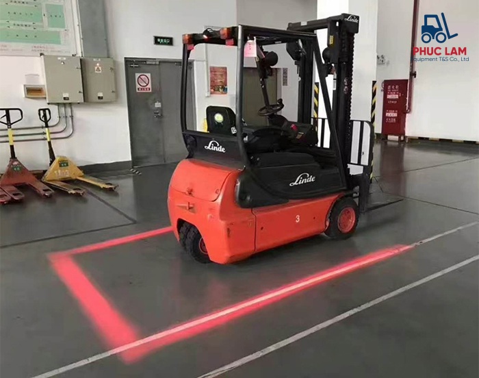 Đèn chiếu vạch xe nâng Đèn chiếu vạch xe nâng