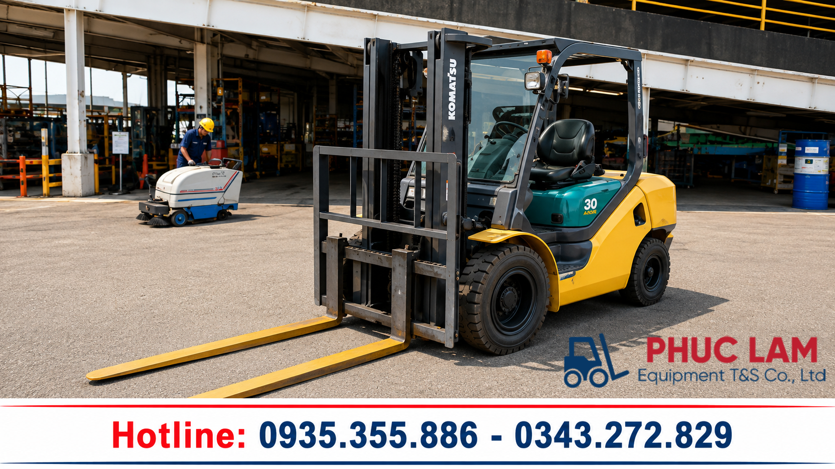 Bán xe nâng Nhật bãi tải trọng nhỏ cho kho xưởng mới đi vào hoạt động