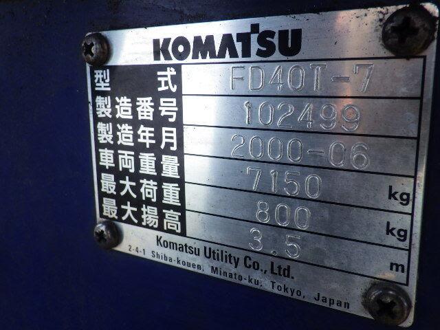 Xe nâng dầu Komatsu 4 tấn FD40T-7#102499 - Ảnh 6